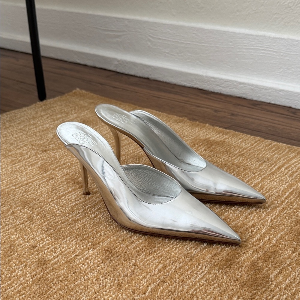 GIABORGHINI Chrome Learher Heel